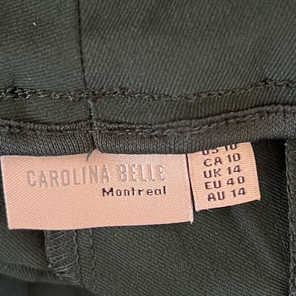 NWT CAROLINA BELLE MONTREAL GREEN PANTS - Picture 6 of 8